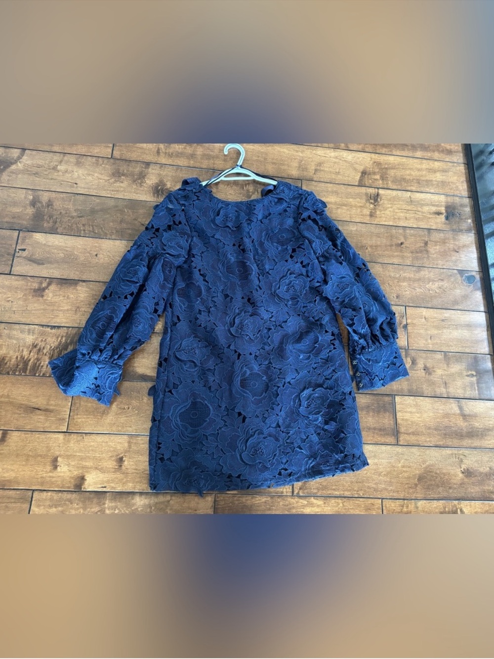 Zara Navy Lace Dress Size S